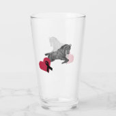 Empress Elisabeth on horse Glas (Achterkant)