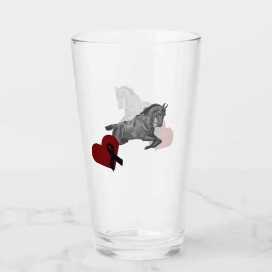 Empress Elisabeth on horse Glas (Voorkant)