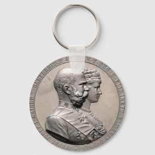 Empress Elisabeth van Austria Sissi & Emperor Coin Sleutelhanger