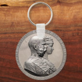 Empress Elisabeth van Austria Sissi & Emperor Coin Sleutelhanger (Voorkant)