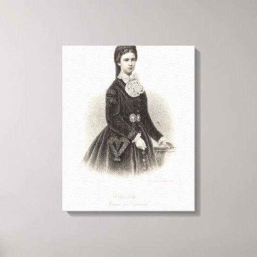 Empress Elisabeth van Oostenrijk Canvas Afdruk (Voorkant)