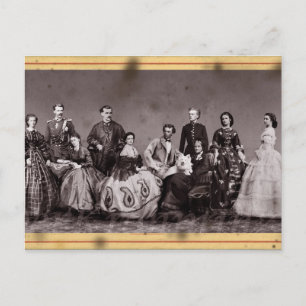 Empress Elisabeth van Oostenrijk met haar familie Briefkaart