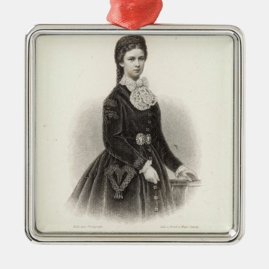 Empress Elisabeth van Oostenrijk Metalen Ornament (Voorkant)