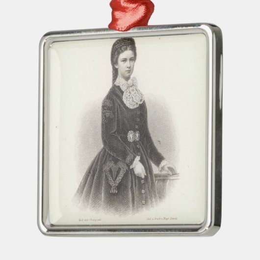 Empress Elisabeth van Oostenrijk Metalen Ornament (Links)