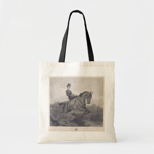 Empress Elisabeth van Oostenrijk over het paard Tote Bag (Voorkant)