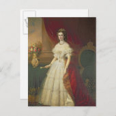 Empress Elizabeth of Bavaria , 1863 Briefkaart (Voorkant / Achterkant)