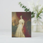 Empress Elizabeth of Bavaria , 1863 Briefkaart (Staand voorkant)