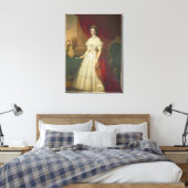 Empress Elizabeth of Bavaria , 1863 Canvas Afdruk (Insitu (Slaapkamer))