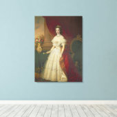 Empress Elizabeth of Bavaria , 1863 Canvas Afdruk (Insitu (Houten vloer))