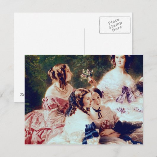 Empress Eugenie en haar Dames in Waiting Briefkaart (Voorkant / Achterkant)