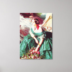 Empress Eugenie en haar Dames in Waiting Canvas Afdruk