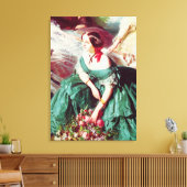 Empress Eugenie en haar Dames in Waiting Canvas Afdruk (Insitu (Woonkamer))