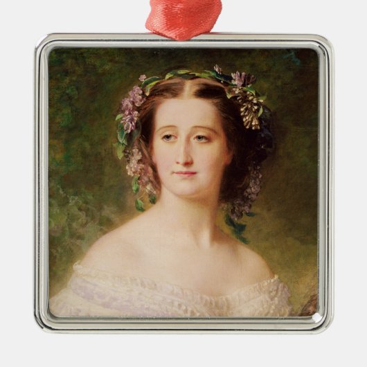 Empress Eugenie en haar Dames in Waiting Metalen Ornament (Voorkant)