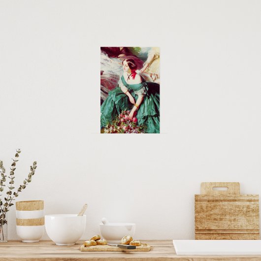 Empress Eugenie en haar Dames in Waiting Poster (Keuken)