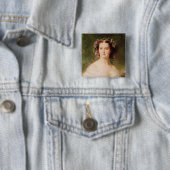 Empress Eugenie en haar Dames in Waiting Vierkante Button 5,1 Cm (In situ)