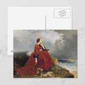 Empress Eugenie op Biarritz, 1858 Briefkaart (Voorkant / Achterkant)