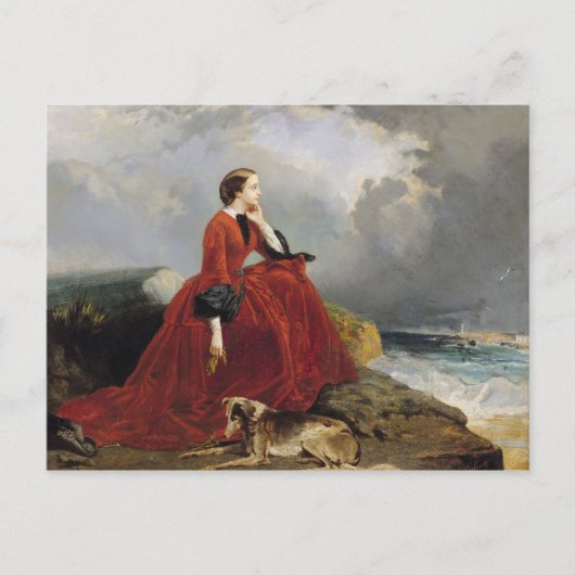 Empress Eugenie op Biarritz, 1858 Briefkaart (Voorkant)