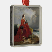 Empress Eugenie op Biarritz, 1858 Metalen Ornament (Rechts)