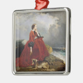 Empress Eugenie op Biarritz, 1858 Metalen Ornament (Links)