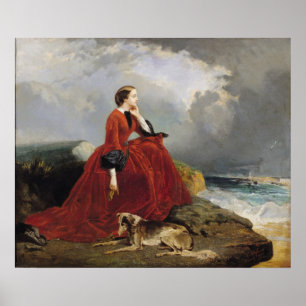 Empress Eugenie op Biarritz, 1858 Poster