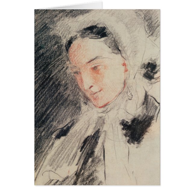 Empress Eugénie (zwarte en rode krijt) (Voorkant)