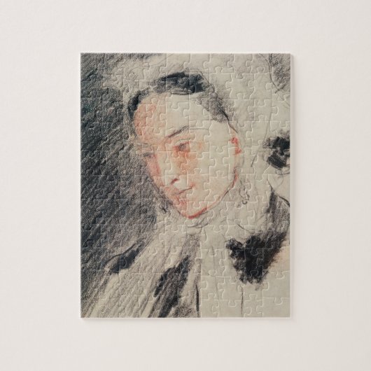 Empress Eugénie (zwarte en rode krijt) Legpuzzel (Verticaal)