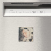 Empress Eugénie (zwarte en rode krijt) Magneet (Insitu (Vaatwasser))