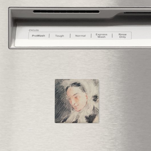 Empress Eugénie (zwarte en rode krijt) Magneet (Insitu (Vaatwasser))