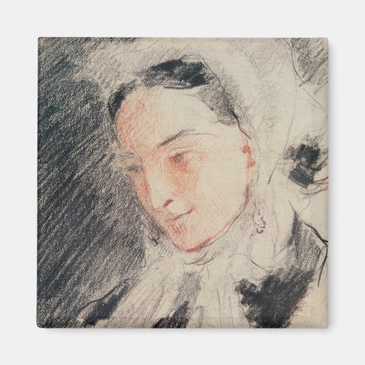 Empress Eugénie (zwarte en rode krijt) Magneet (Voorkant)