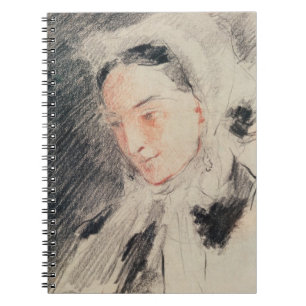 Empress Eugénie (zwarte en rode krijt) Notitieboek