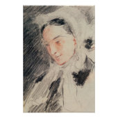 Empress Eugénie (zwarte en rode krijt) Poster (Voorkant)