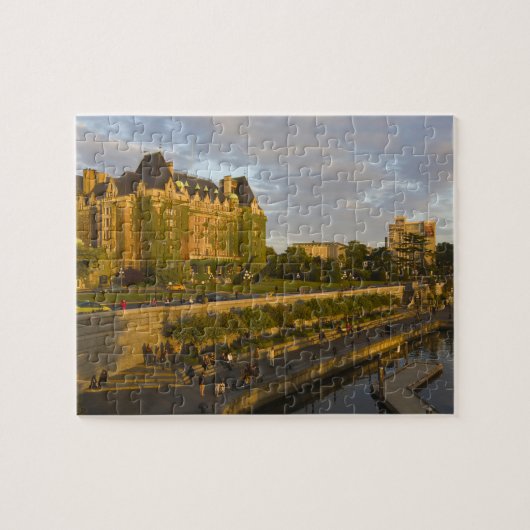 Empress Hotel en Inner Harbor waterfront Legpuzzel (Horizontaal)