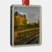 Empress Hotel en Inner Harbor waterfront Metalen Ornament (Rechts)