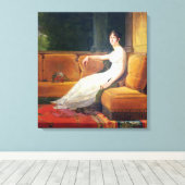 Empress Josephine at Malmaison, c.1801 Canvas Afdruk (Insitu (Houten vloer))