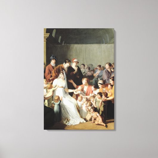 Empress Josephine From the Children, 1806 Canvas Afdruk (Voorkant)