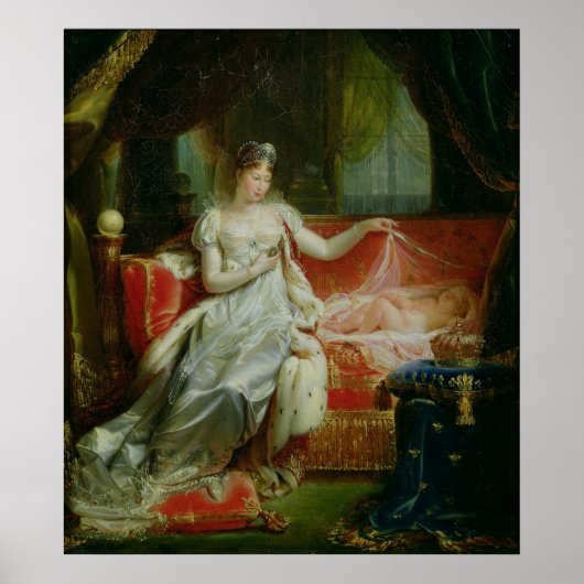 Empress Marie-Louise en de koning van Rome, 1812 Poster (Voorkant)