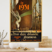 Empress of Britain 1931 - Vintage Travel Poster (Keuken)