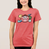 🍰⚡Empress of Chaos Tee – Thunder Queen Edition👑 Tri-Blend Shirt (Voorkant)