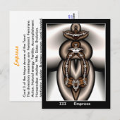 Empress Tarot Card Briefkaart (Voorkant / Achterkant)