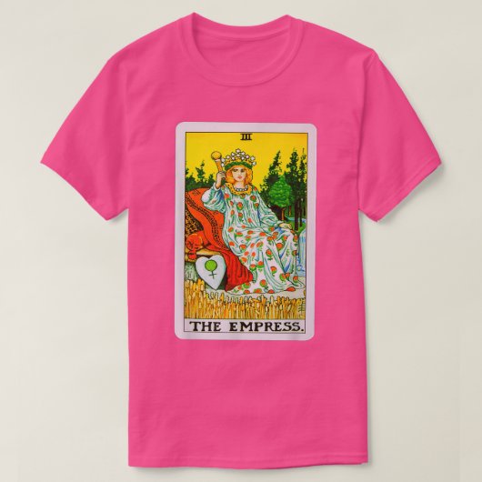 Empress Tarot Kaart Graphic T-shirt (Design voorkant)