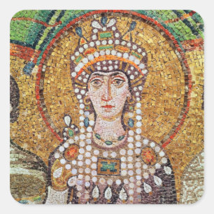 Empress Theodora Vierkante Sticker