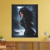 Empress Vampire Hunter AI Concept Art van Xzendor7 Canvas Afdruk (Insitu (Woonkamer))