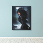 Empress Vampire Hunter AI Concept Art van Xzendor7 Canvas Afdruk (Insitu (Houten vloer))