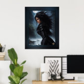 Empress Vampire Hunter AI Concept Art van Xzendor7 Poster (Thuiskantoor)