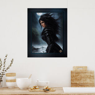 Empress Vampire Hunter AI Concept Art van Xzendor7 Poster