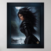 Empress Vampire Hunter AI Concept Art van Xzendor7 Poster (Voorkant)