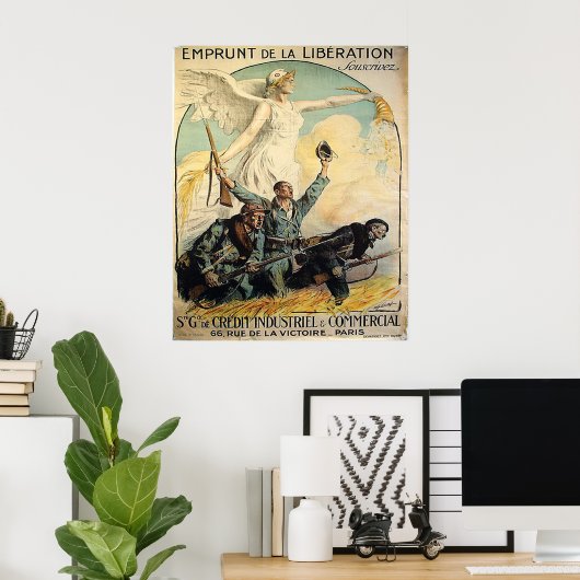 Emprunt de la Liberation Poster (Thuiskantoor)