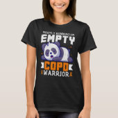 Empty COPD Warrior Awareness Support Month Orange  T-shirt (Voorkant)