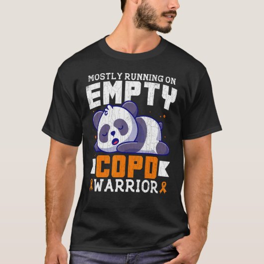 Empty COPD Warrior Awareness Support Month Orange  T-shirt (Voorkant)