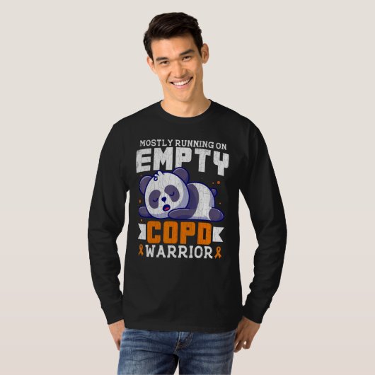 Empty COPD Warrior Awareness Support Month Orange T-shirt (Voorkant volledig)